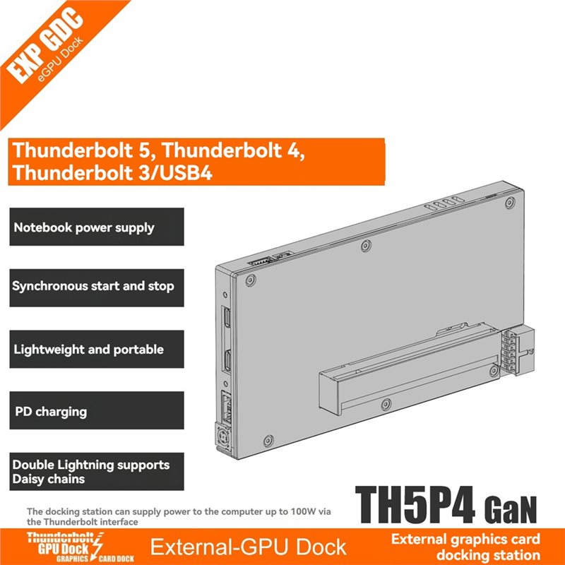 X64A-EGPU Dock External Graphi - Gpu External Dock Egpu Thunderbolt 4 recension och pris